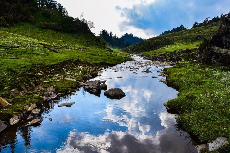 Rolling meadows of Khaptad National Park in far-western Nepal