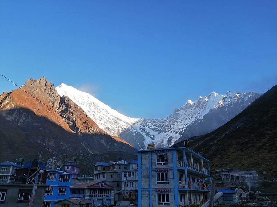 Langtang Valley trek view near Kyanjin Gompa, Nepal