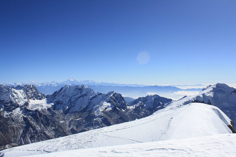 Mera Peak summit view in Nepal