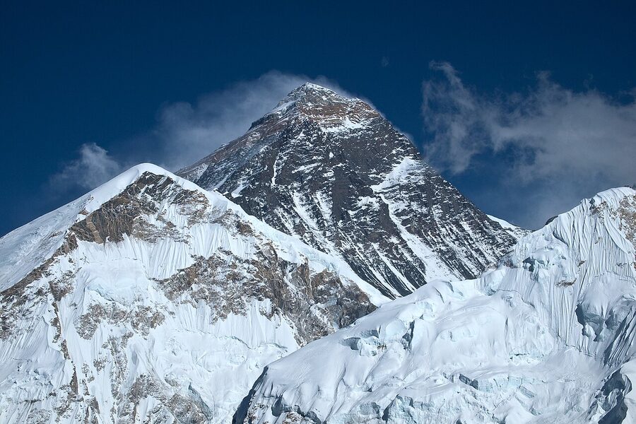 Mount Everest seen from the Kala Patthar viewpoint in Sagarmatha National Park